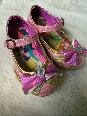 Disney princess pink glitter bow heels toddler 7T